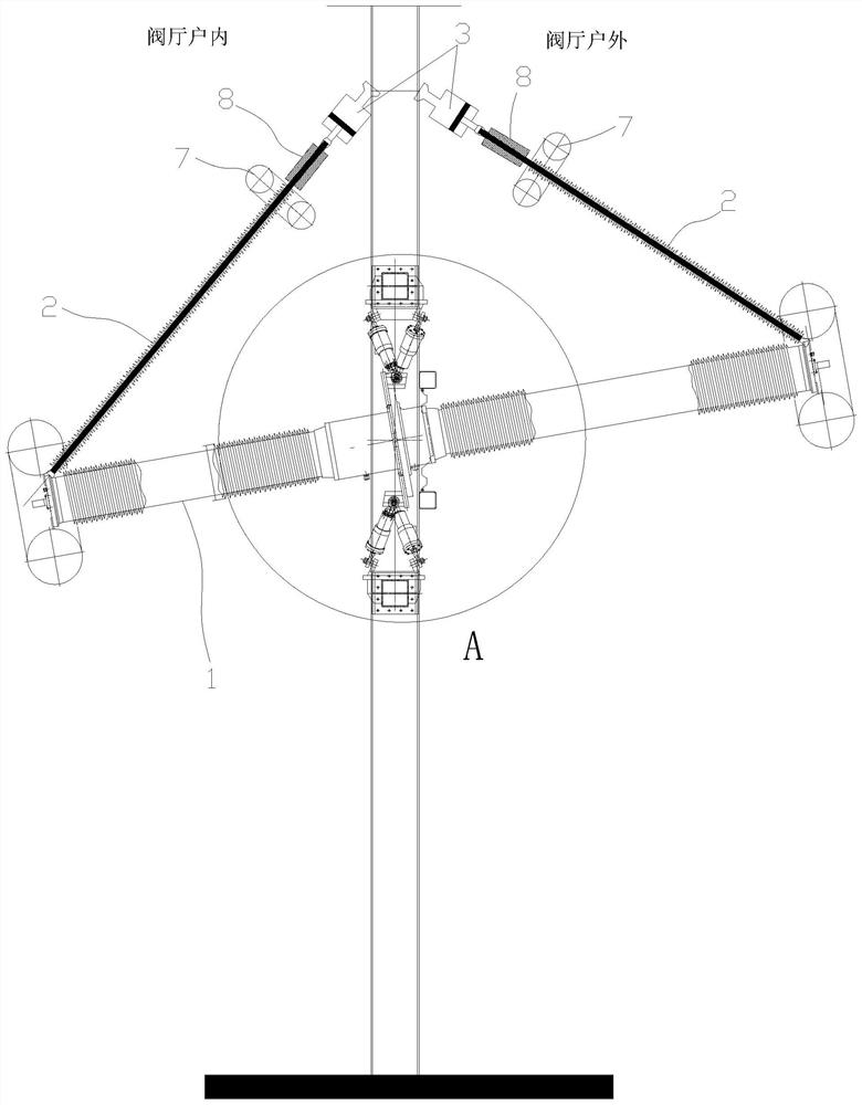 An installation structure and installation method of a wall casing