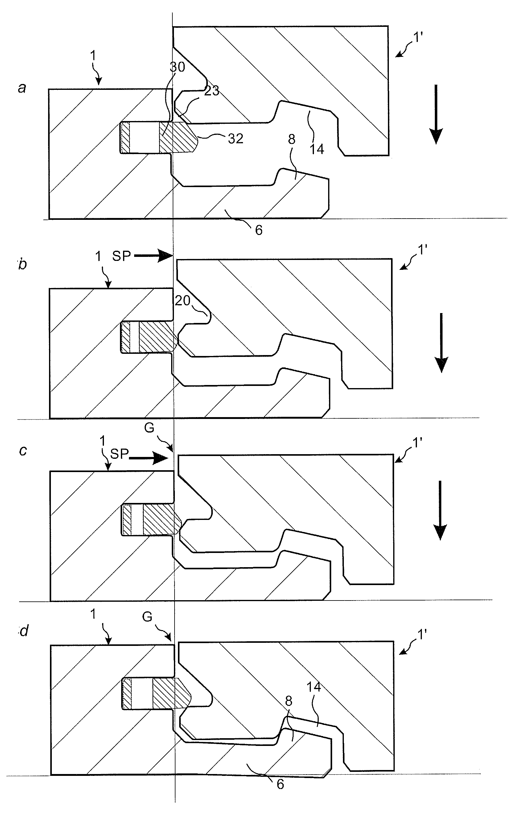 Mechanical locking of floor panels with vertical folding