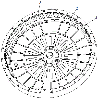 Magnetic steel fixing structure of permanent magnet motor