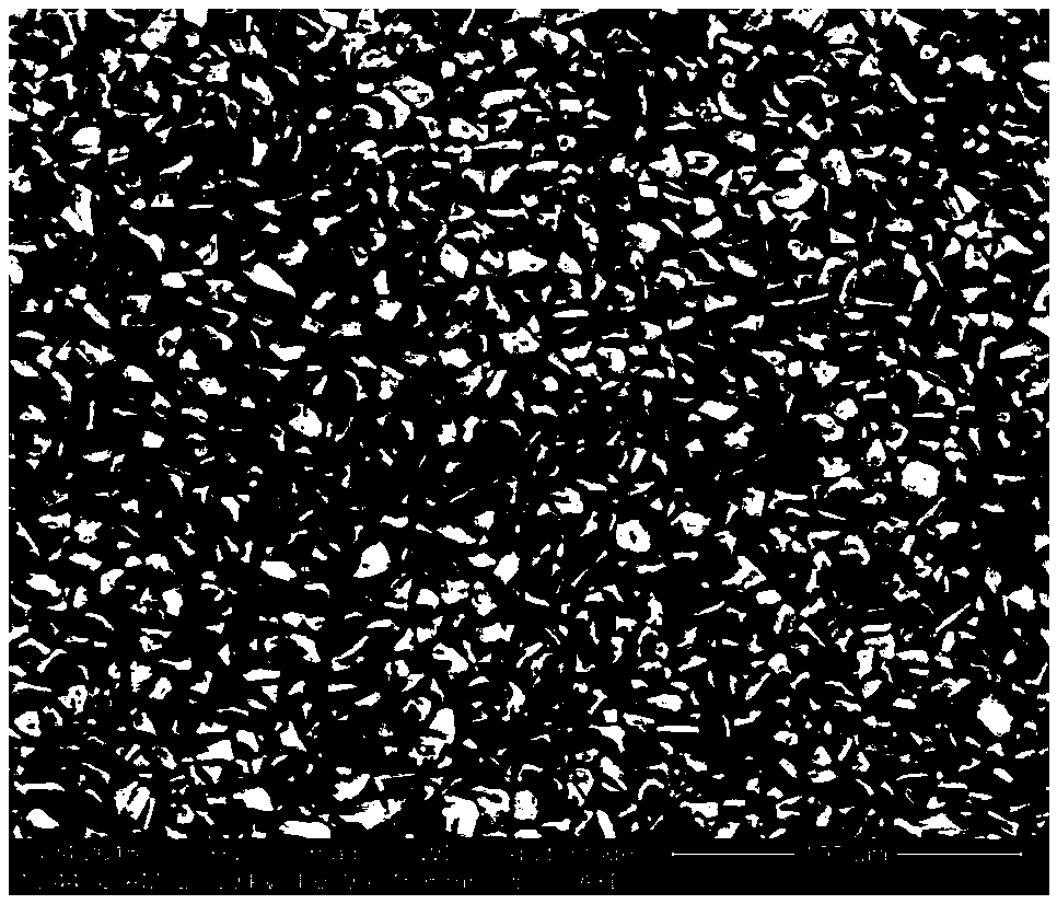 A method for analyzing the change of silicon carbide particles before and after mortar cutting