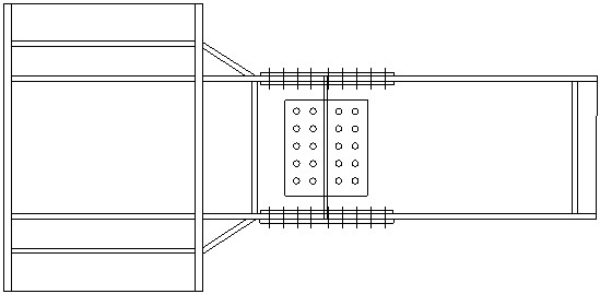 Reamed steel structure beam-column joint connected via end plate and construction method for same