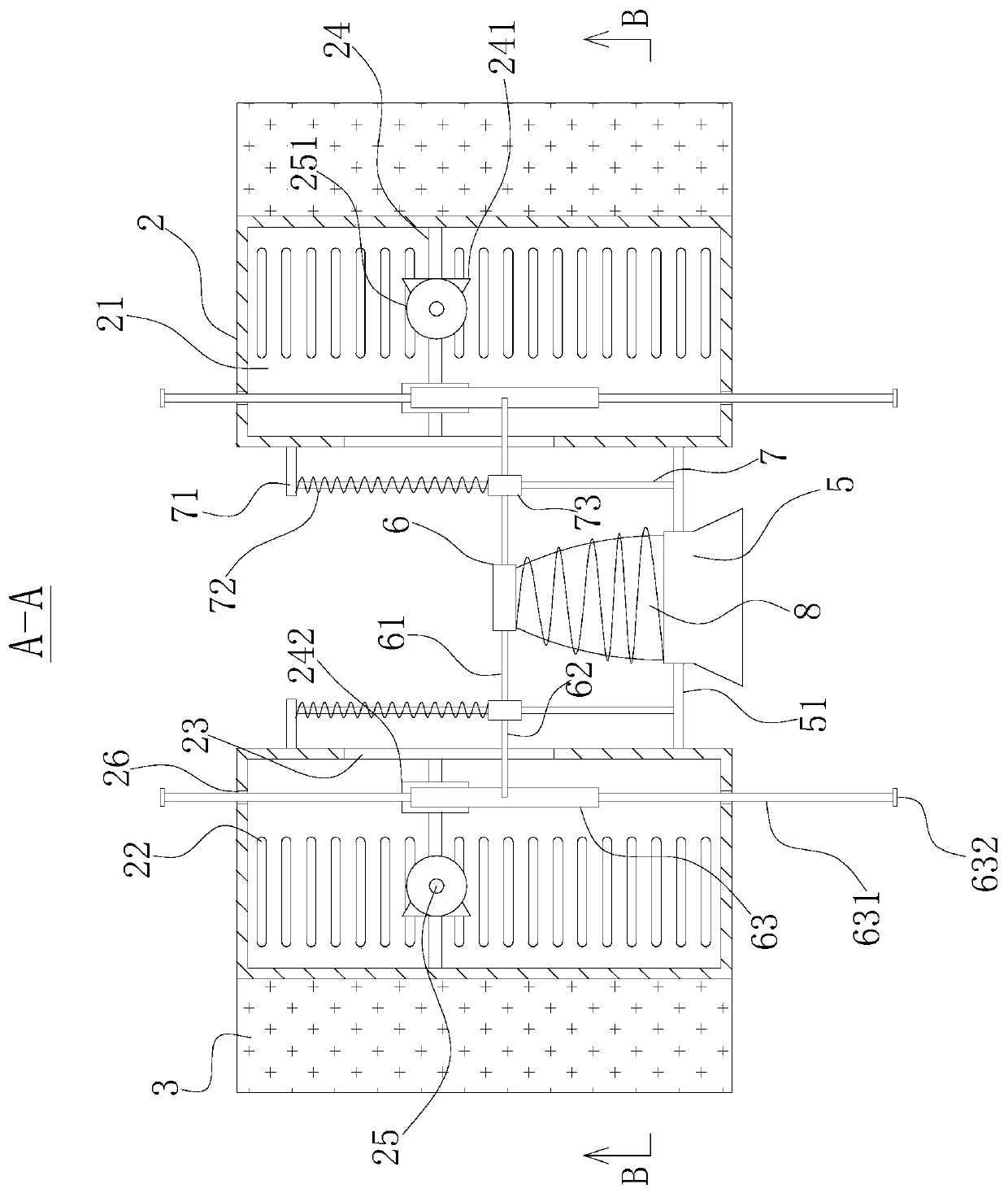 Stretchable wave energy power generation device