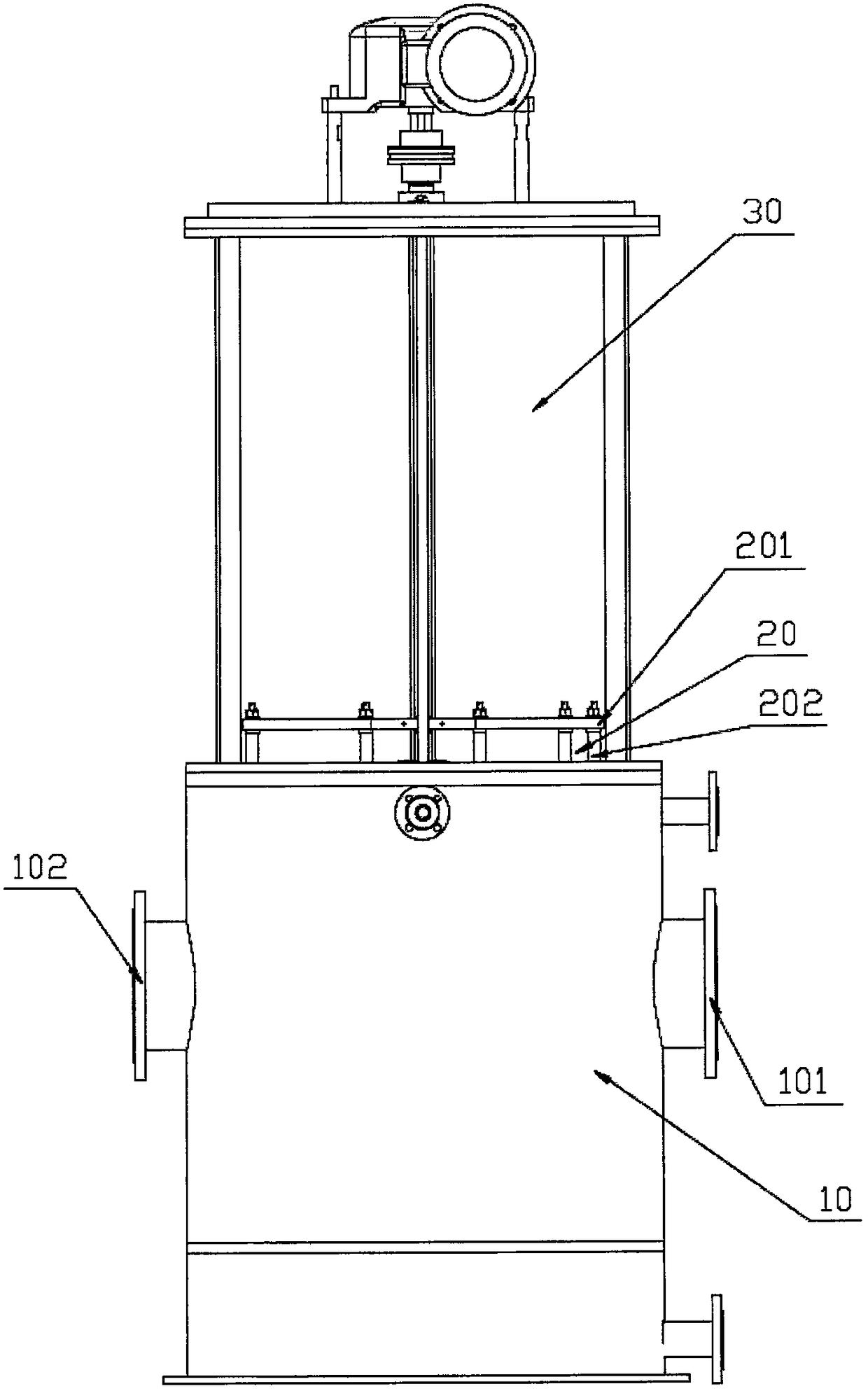 Adsorption-type deironing water-magnetizing anti-scaling device