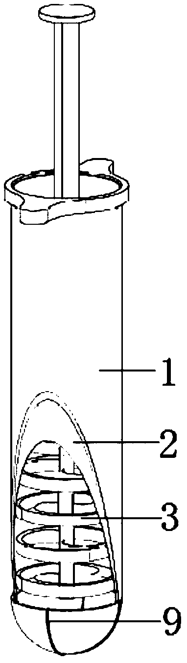 Air bag and staggered elastic plate mixed hemostatic structure and hemostatic device