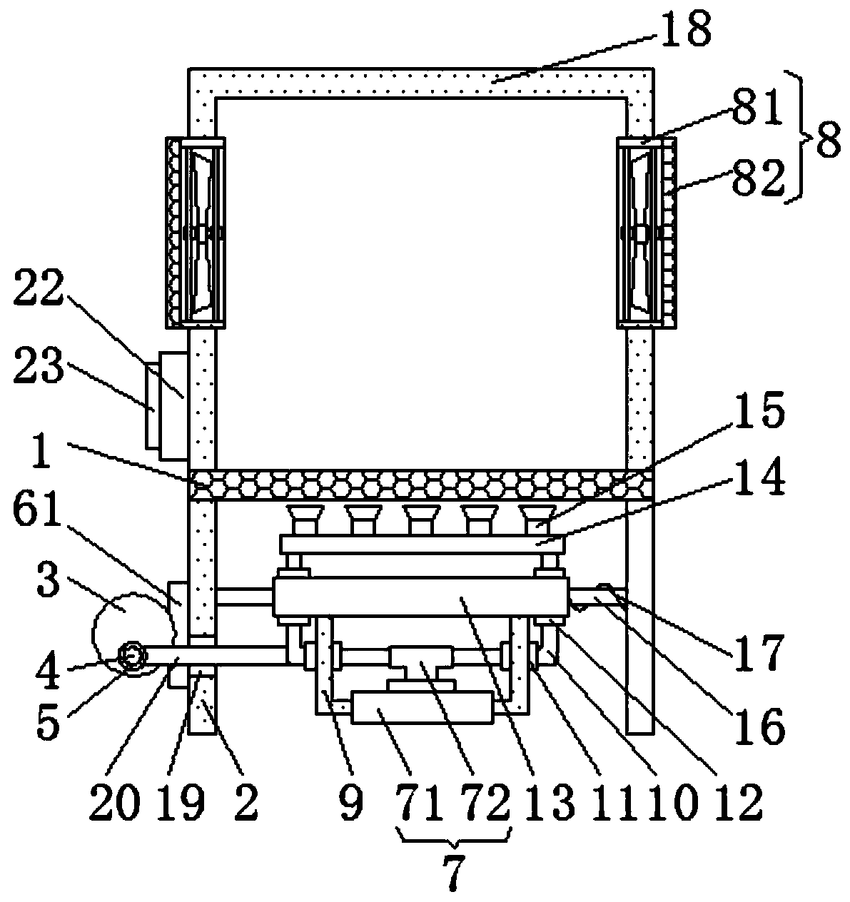 A network security terminal communication cabinet