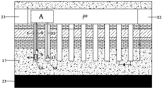 Method and device for weakening underlying coal seam mining thick-hard roof strong mine pressure through microwave heating