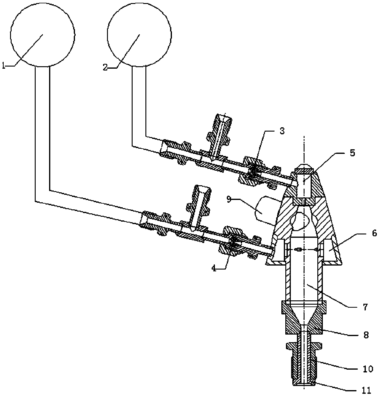 A gas-hydrogen-oxygen torch electric ignition device