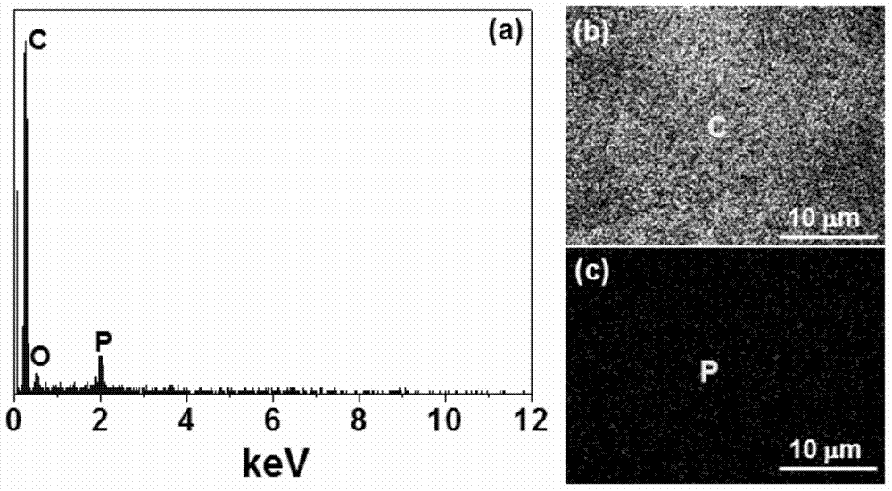Phosphorus-doped graphene oxygen reduction electro-catalyst and preparation method and application thereof