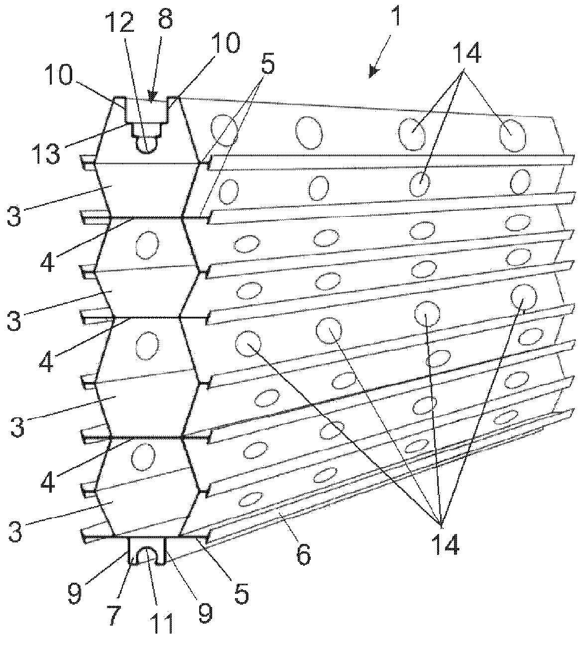 Partition for construction