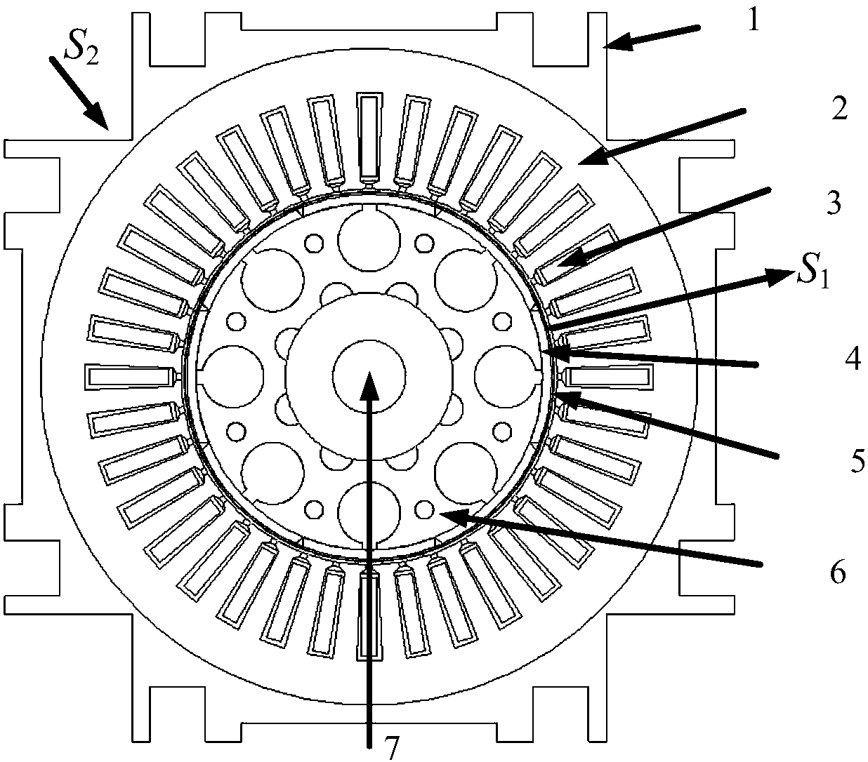 Method for calculating heat transfer ratio based on eddy current loss of rotor segmented sheath of permanent magnet motor