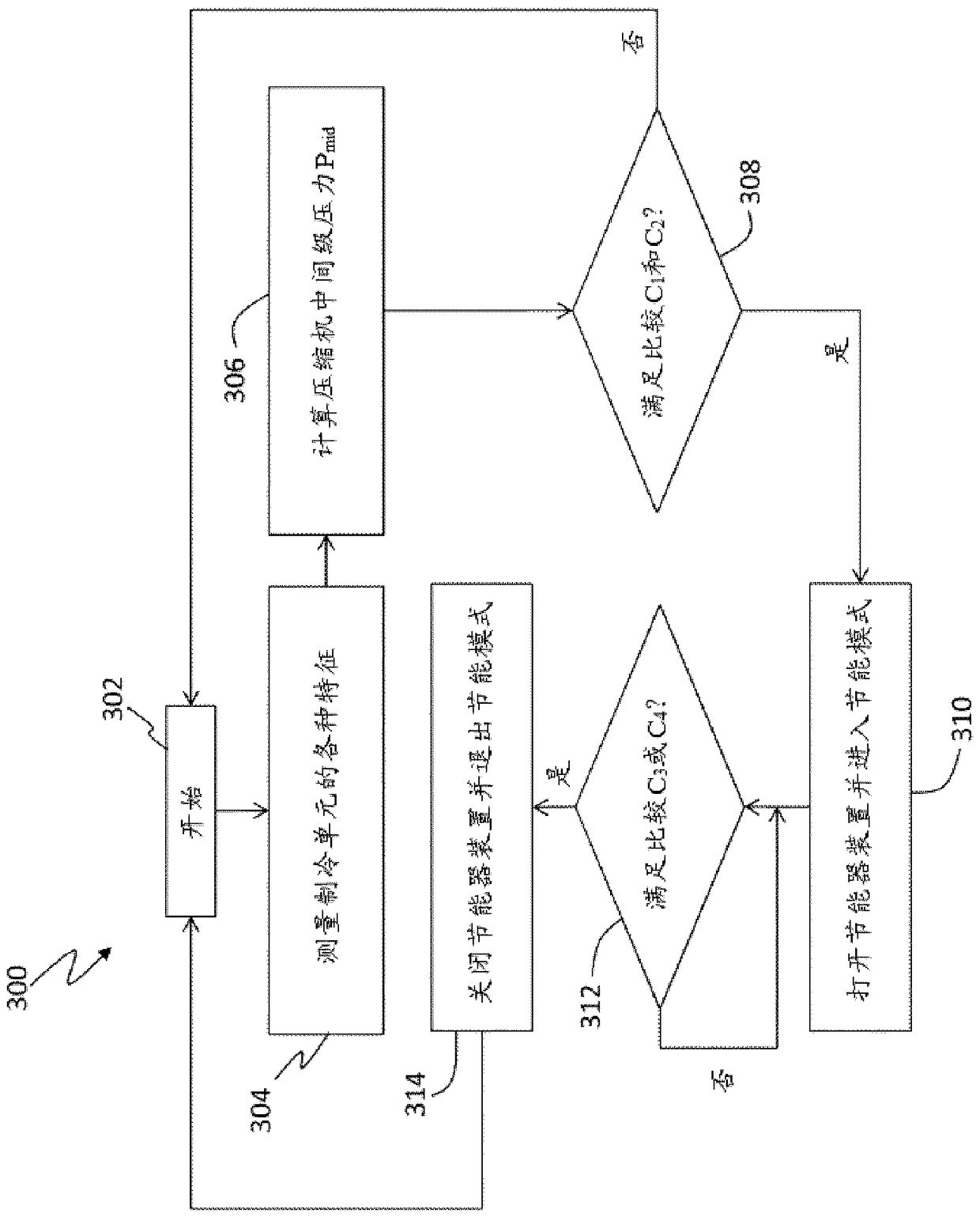 Economized device control for refrigeration system
