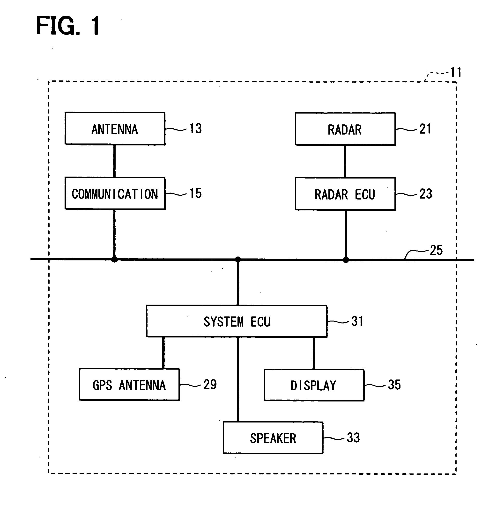 Recognition system for vehicle
