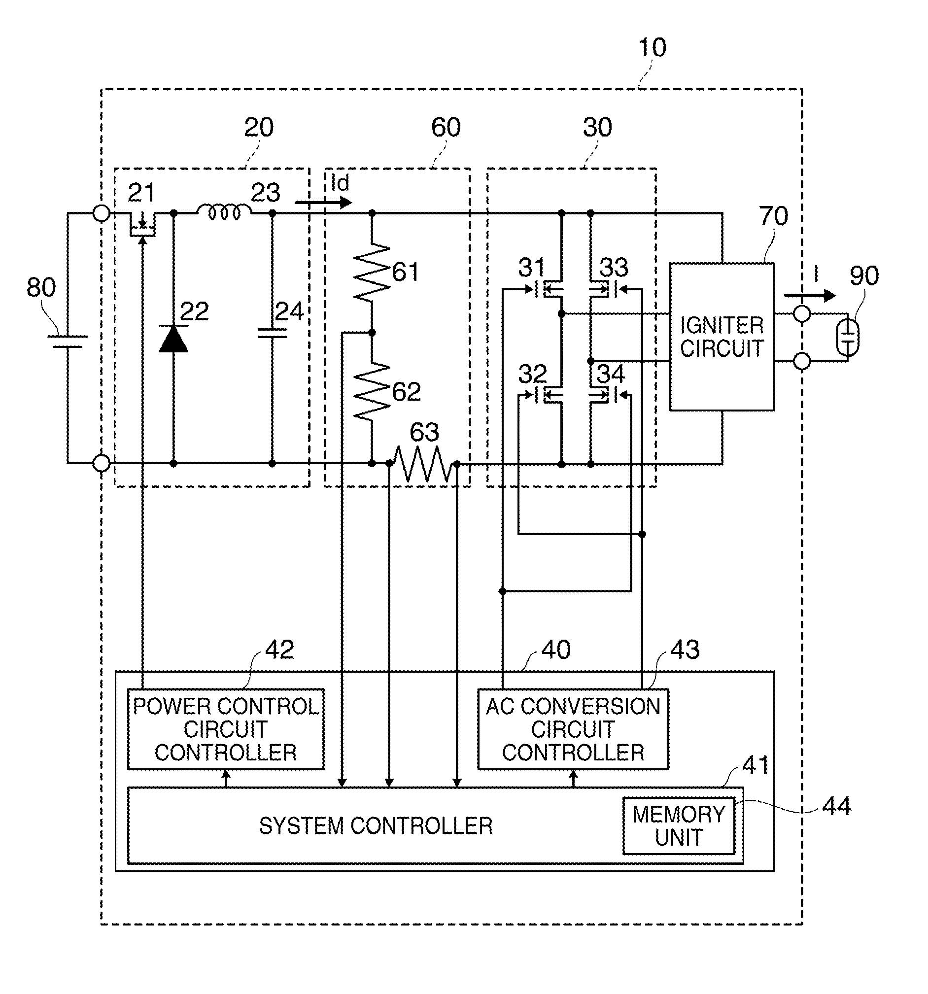 Discharge lamp lighting device, control method thereof, and projector