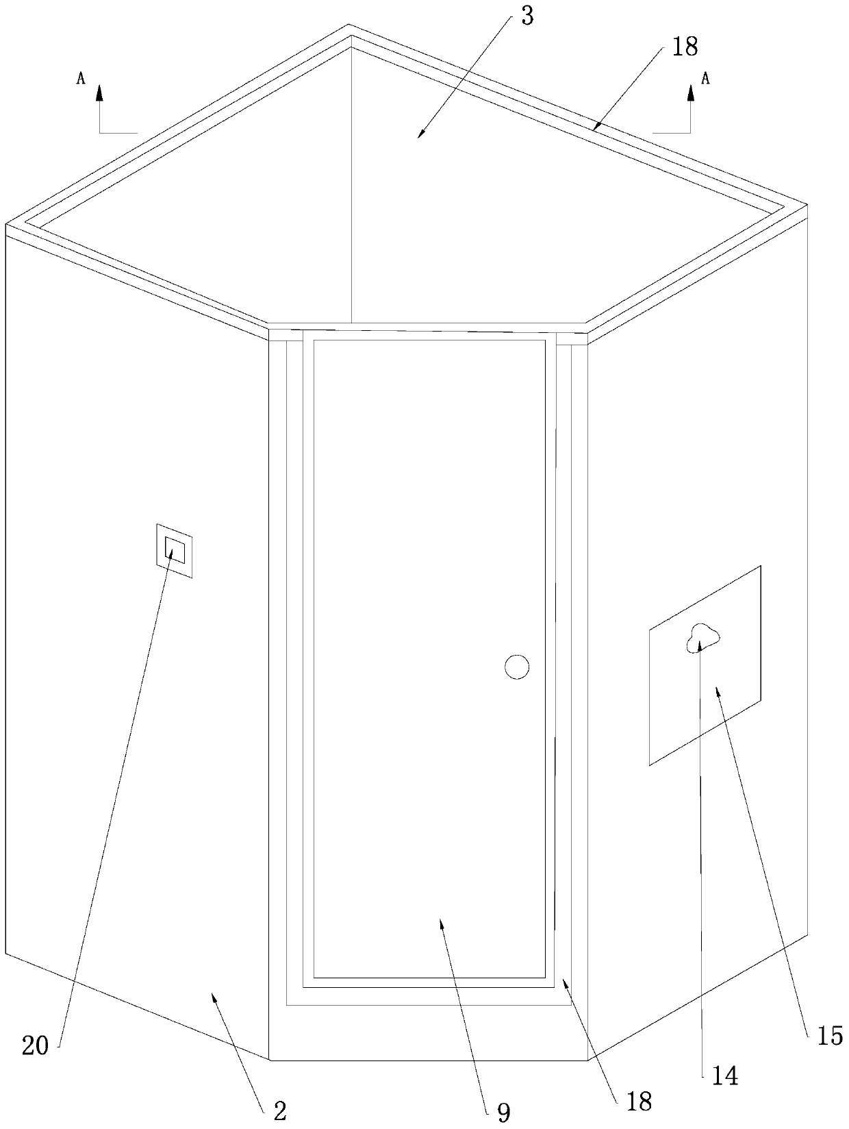 House and vehicle integrated type rest room and manufacturing technology thereof