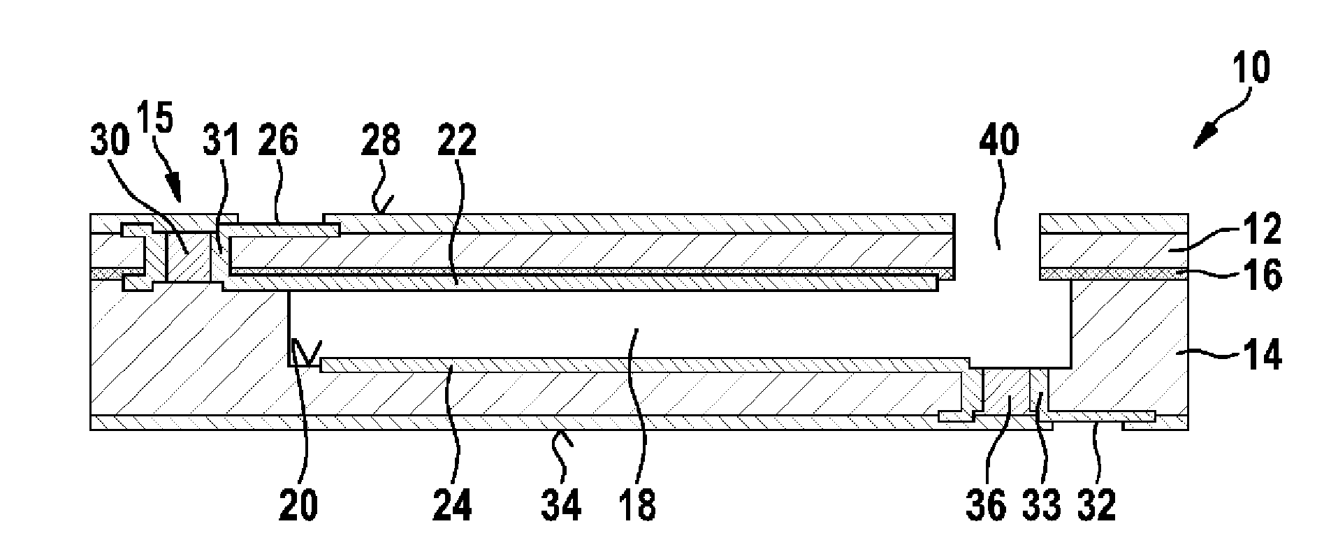 Carrier for electrical circuit with integrated energy store