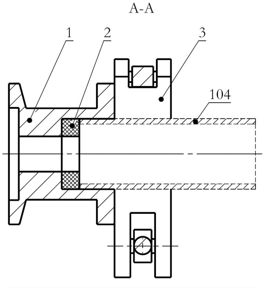 Rapid connection device of straight pipe helium mass spectrometer leak detection
