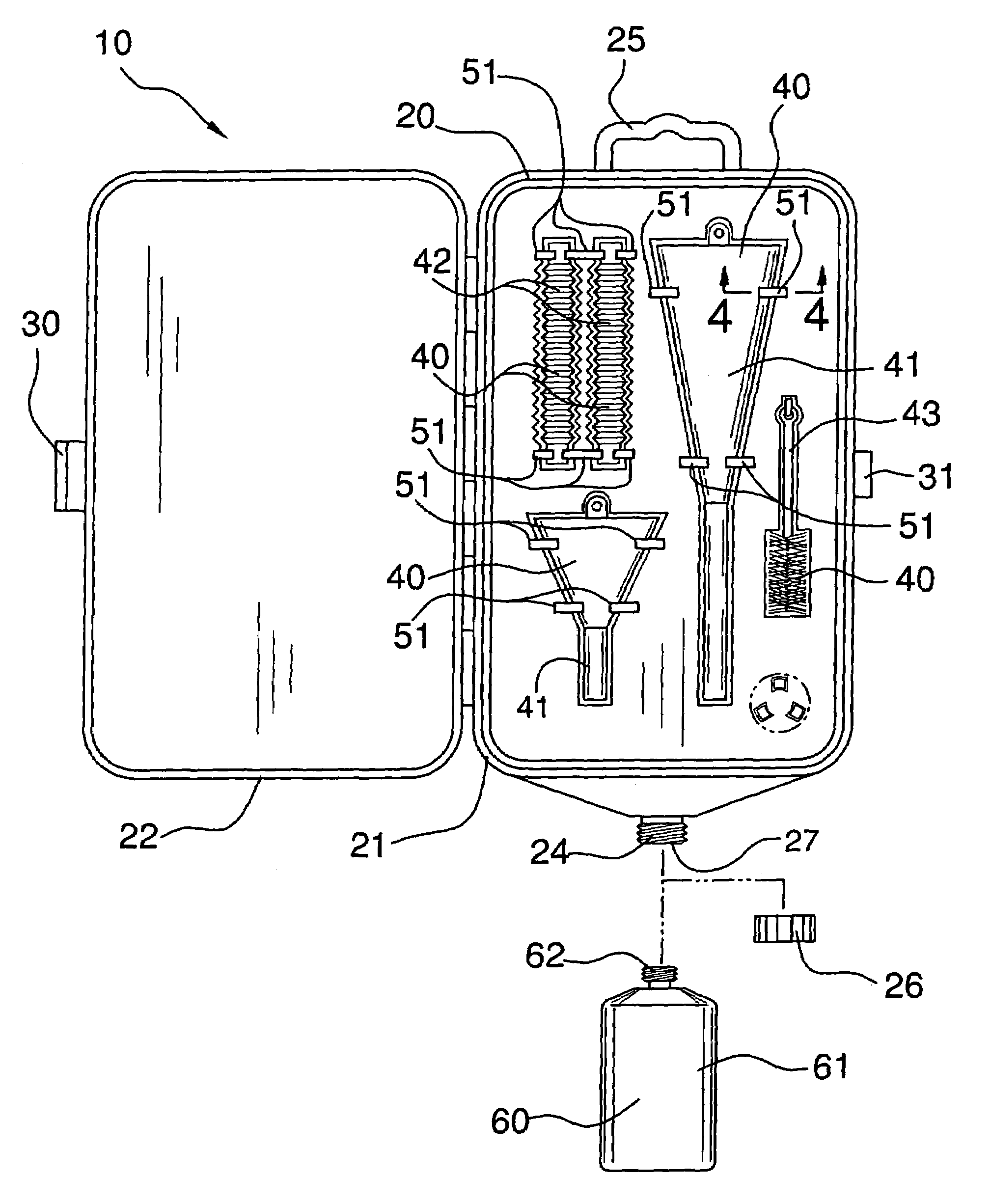Combined funnel kit and fluid collection device