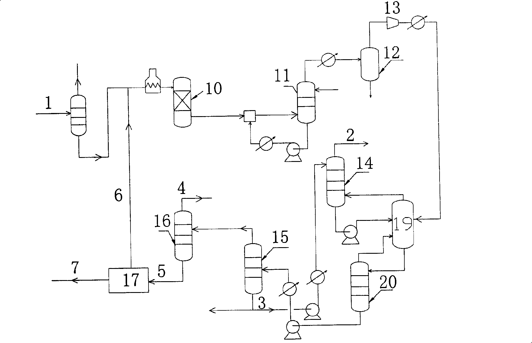 Combined technique for preparing olefins by using refinery C4