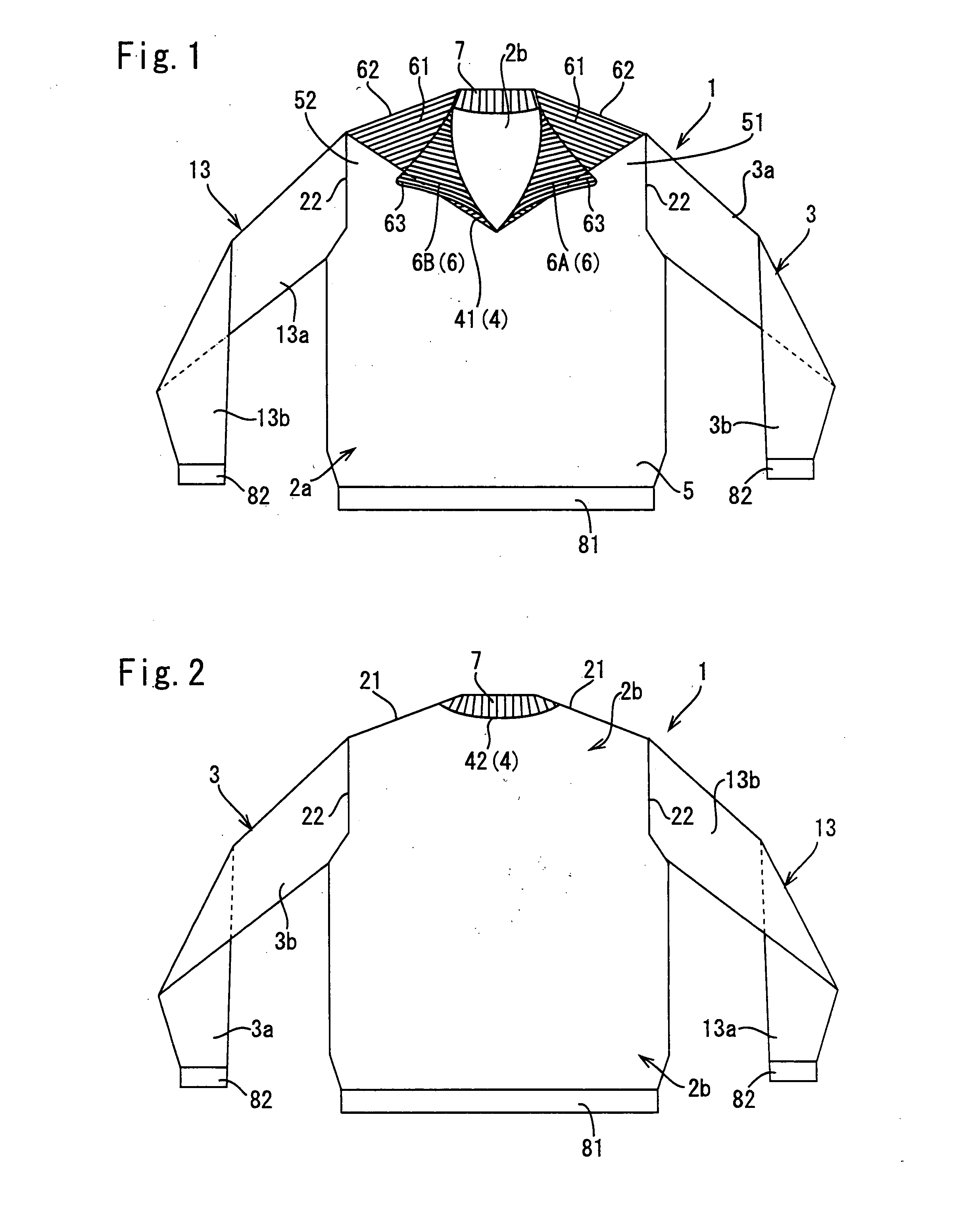 Method of knitting knit-wear having front neck and knit-wear having front neck