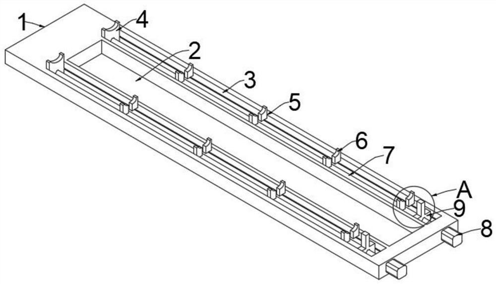 Bamboo pole cutting device for bamboo furniture production and cutting method thereof