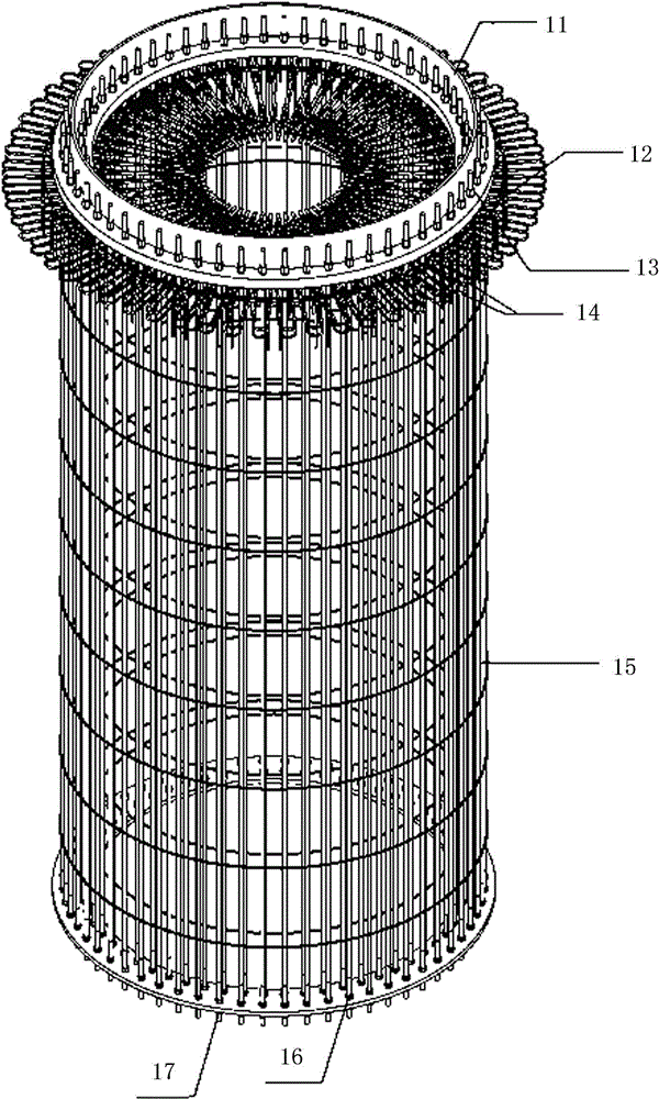 Fan pile pier foundation and construction method thereof