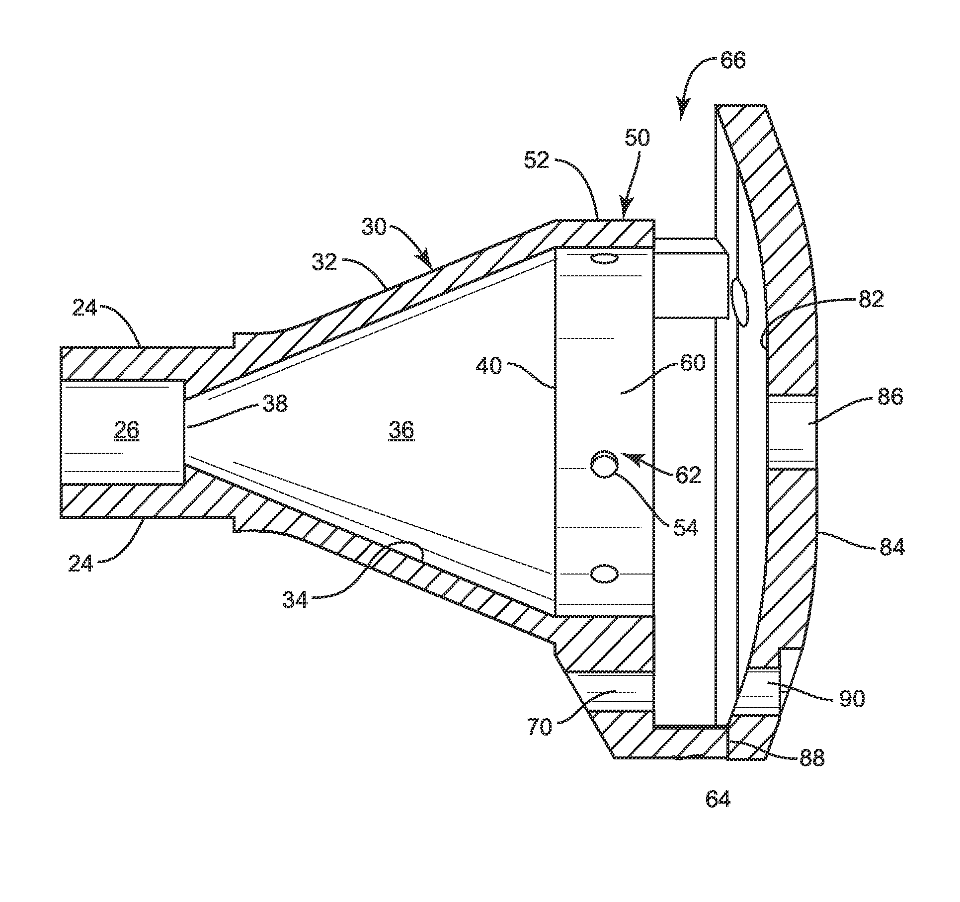 Muzzle break with supersonic nozzle