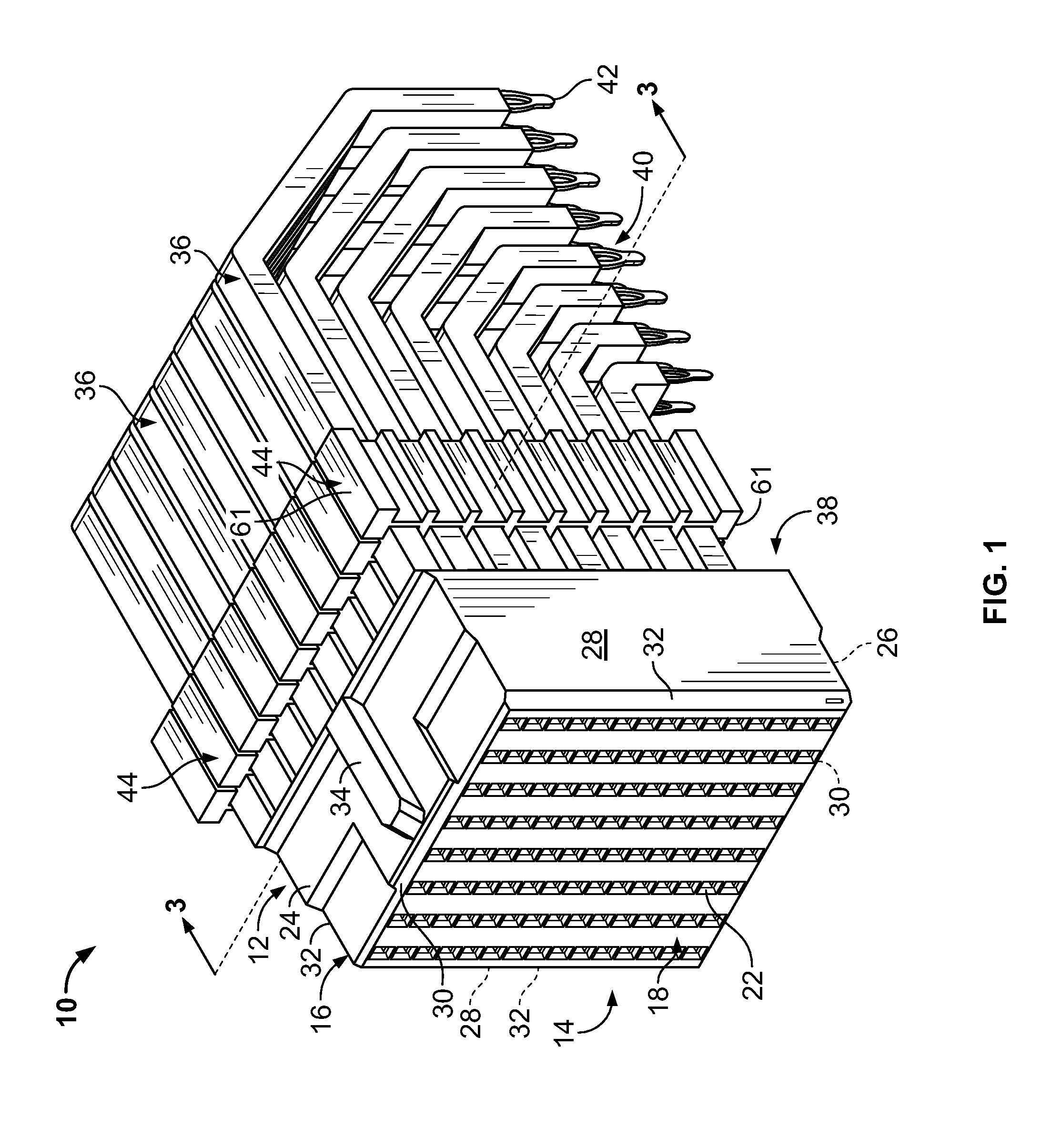 Electrical connector with electrically shielded terminals
