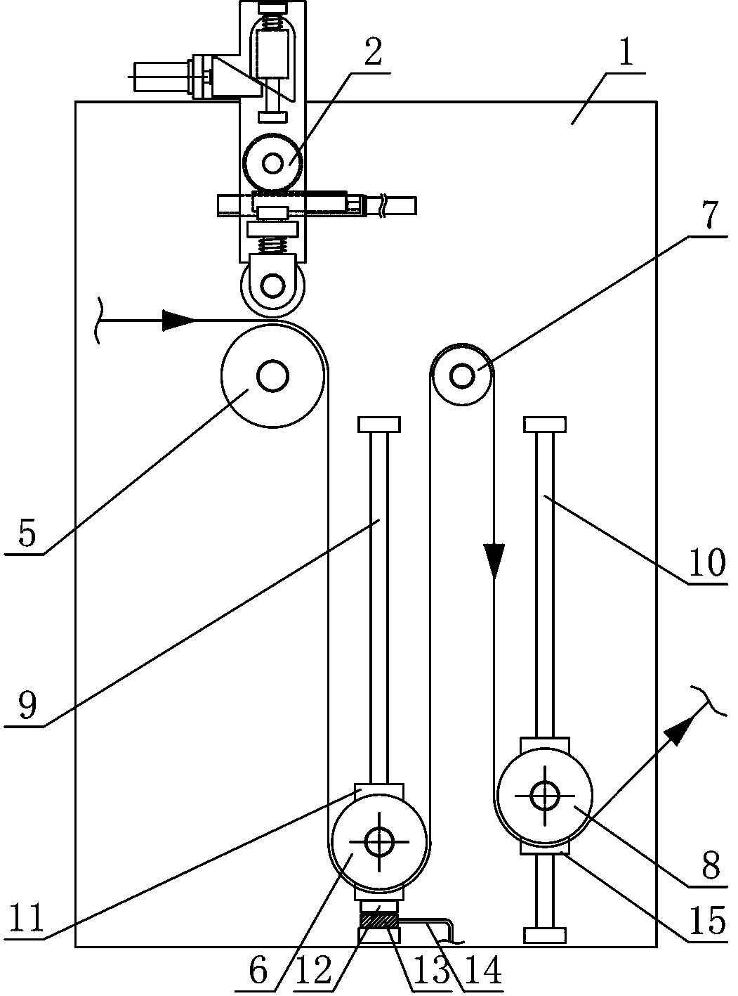 Yarn variable speed winding mechanism
