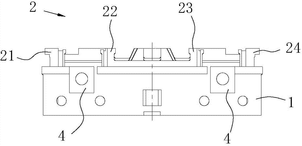 Protection type four-rail support assembly for horizontal coarse framing machine