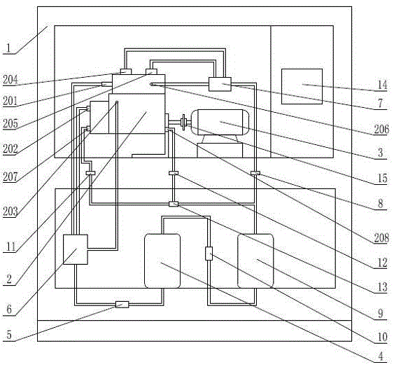 Oil supply pump assembly impurity collection device