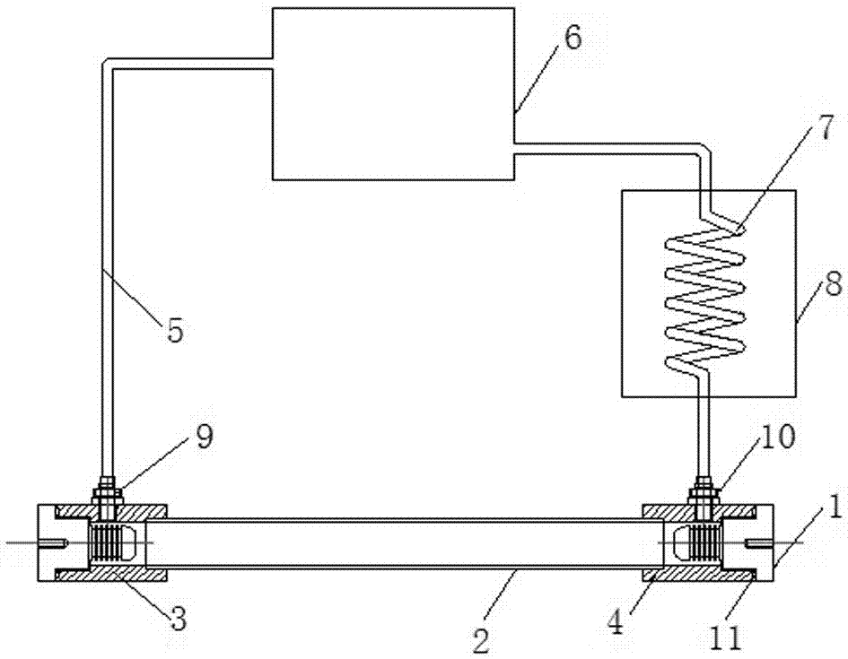Water resistor capable of self-cyclically flowing and cooling for industry