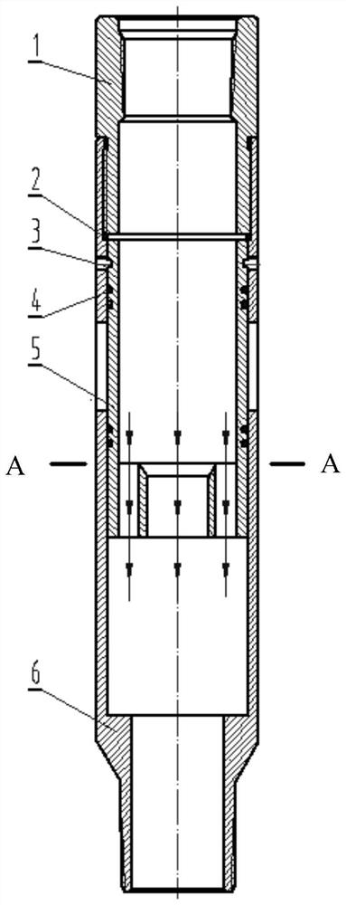 Throttle-free sand blasting sliding sleeve