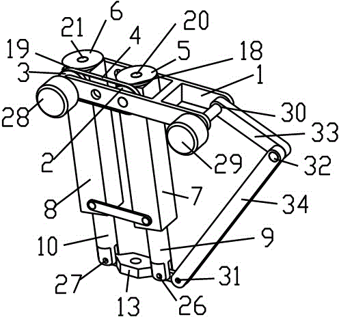 Belt-driven electric cylinder high-speed two-dimensional translational manipulator