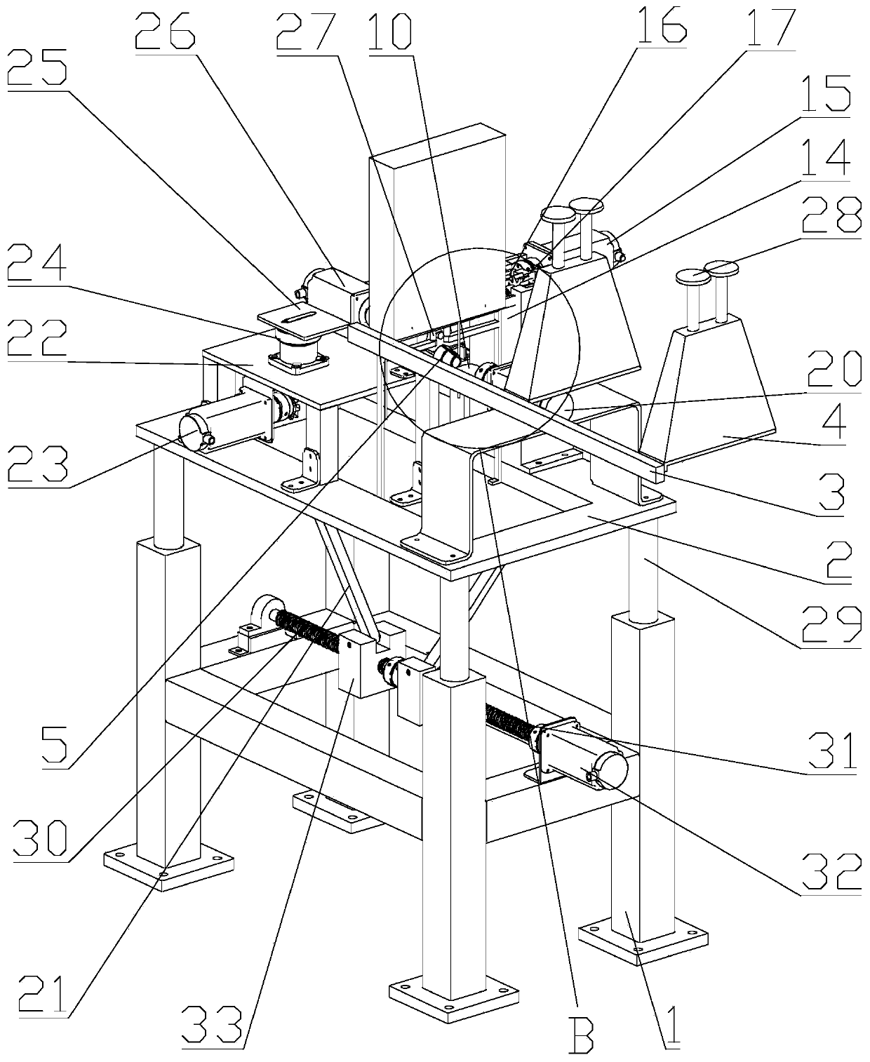 Automatic knotting device for handle rope