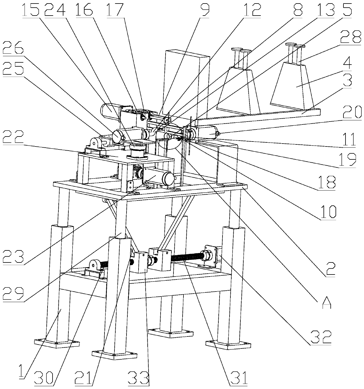 Automatic knotting device for handle rope