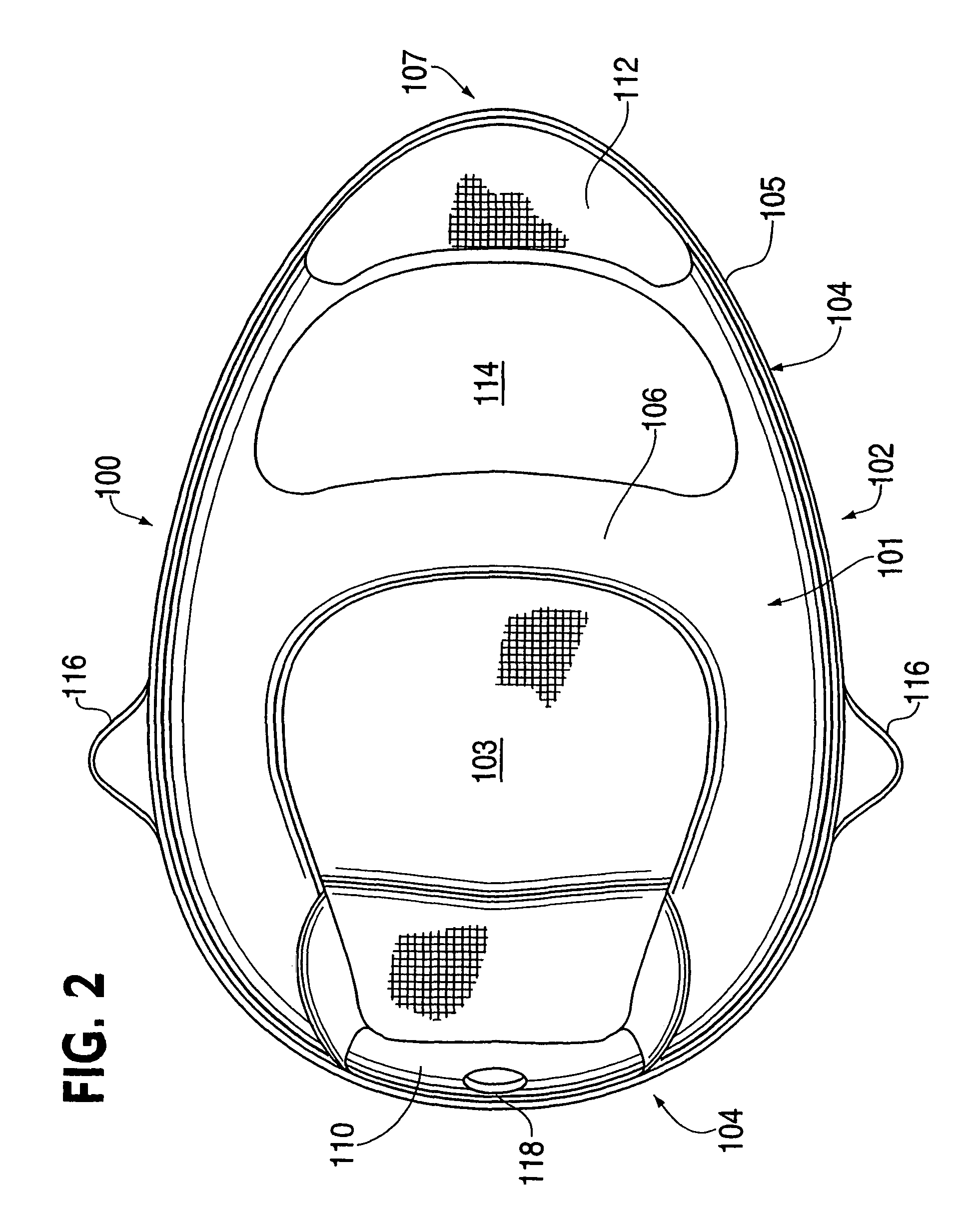 Collapsible flotation device having back support member