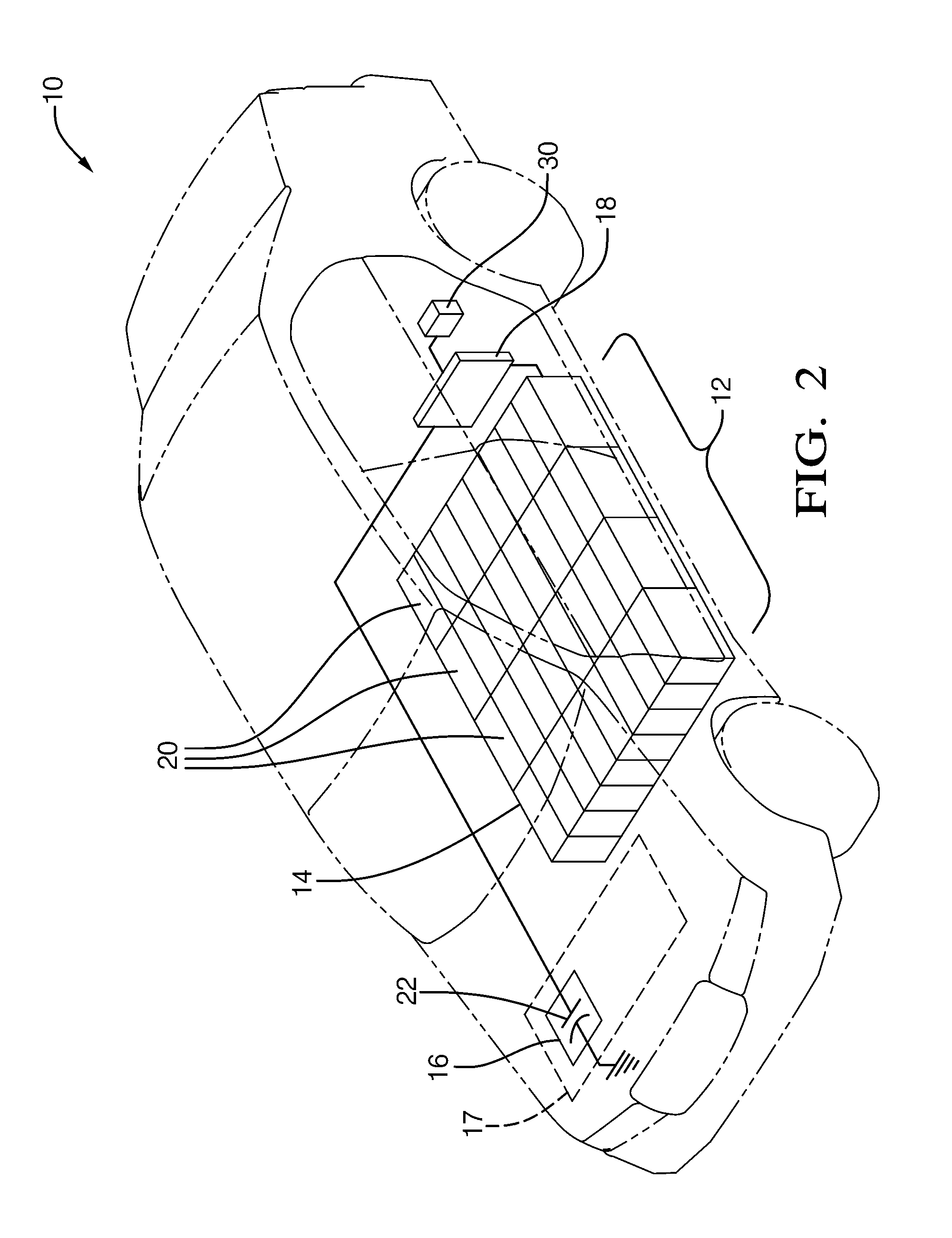 Power charging assembly and method that includes a low voltage electrical device operable with pulse width modulation (PWM) control