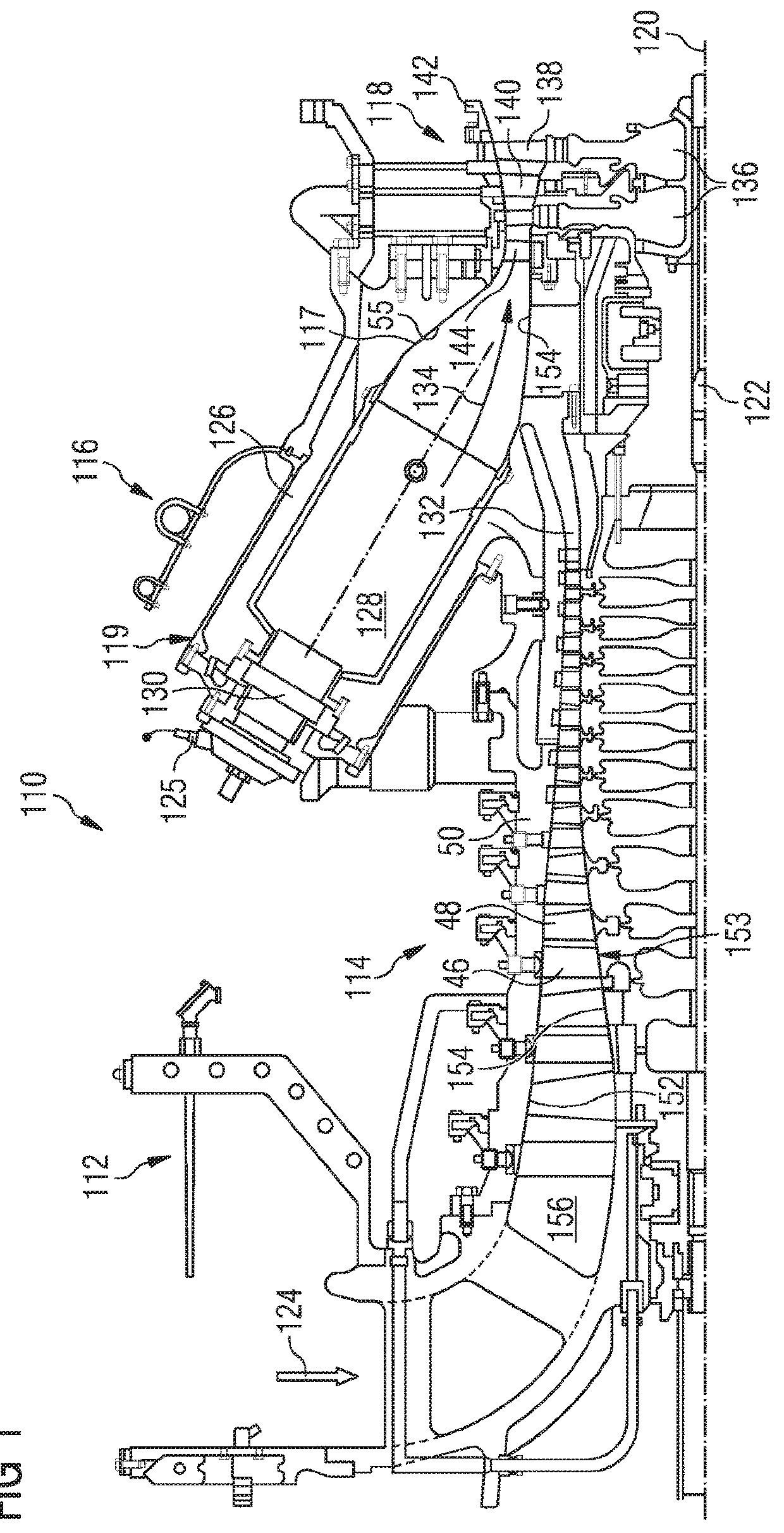 Turbine stator vane and/or turbine rotor vane with a cooling  flow adjustment feature and corresponding method of adapting a  vane