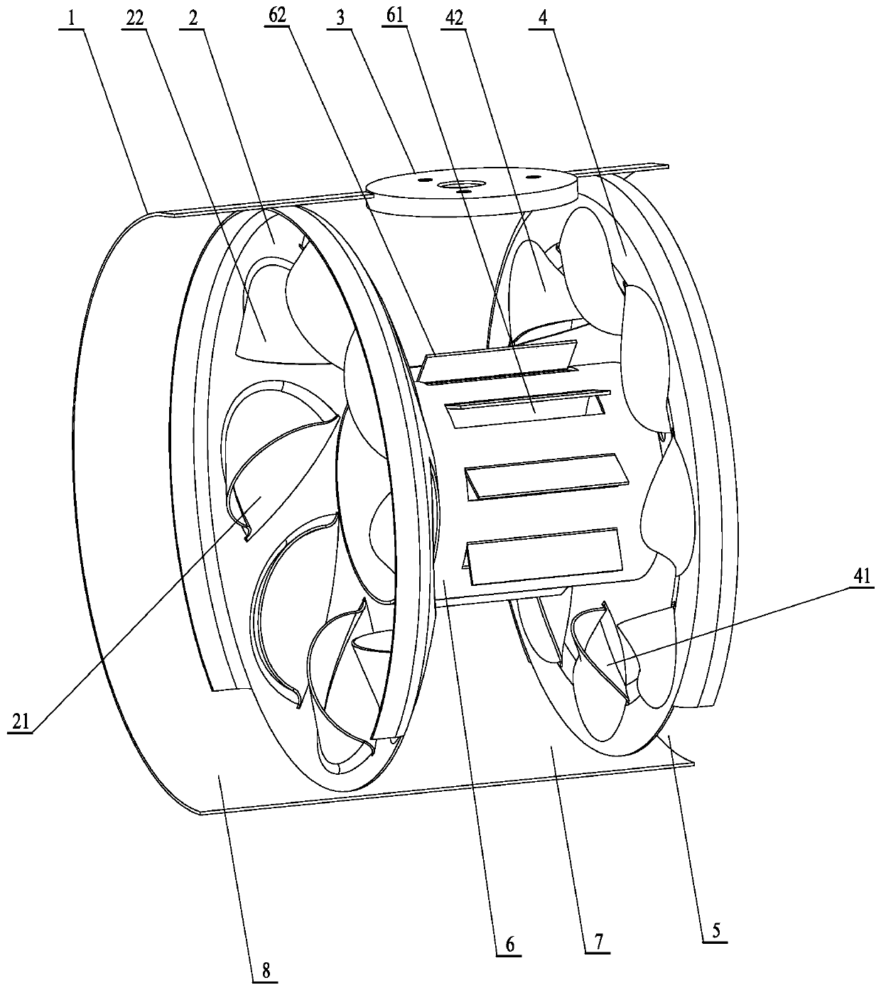 Double-cyclone urea mixing device