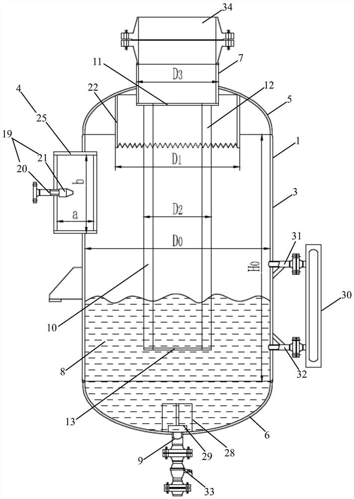 Efficient cyclone separator adopting liquid washing