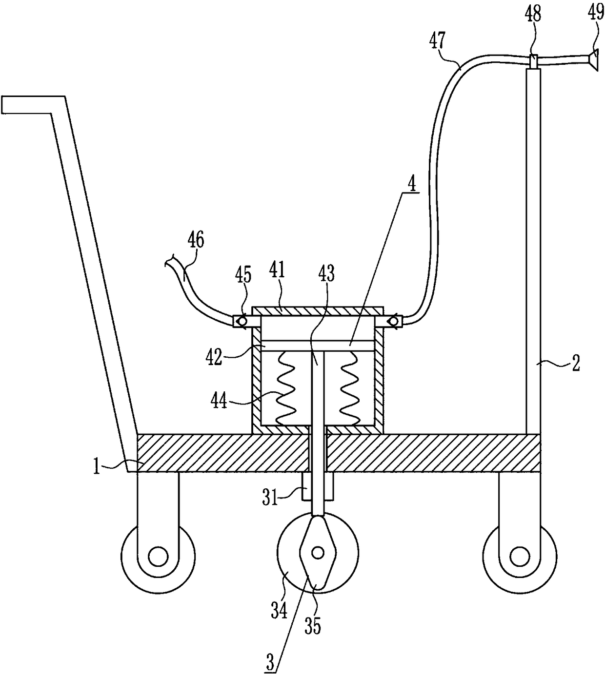 Water spraying equipment for concrete pavement maintenance