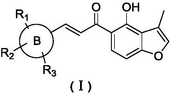 Substituted furan chalcone derivative and preparation method thereof