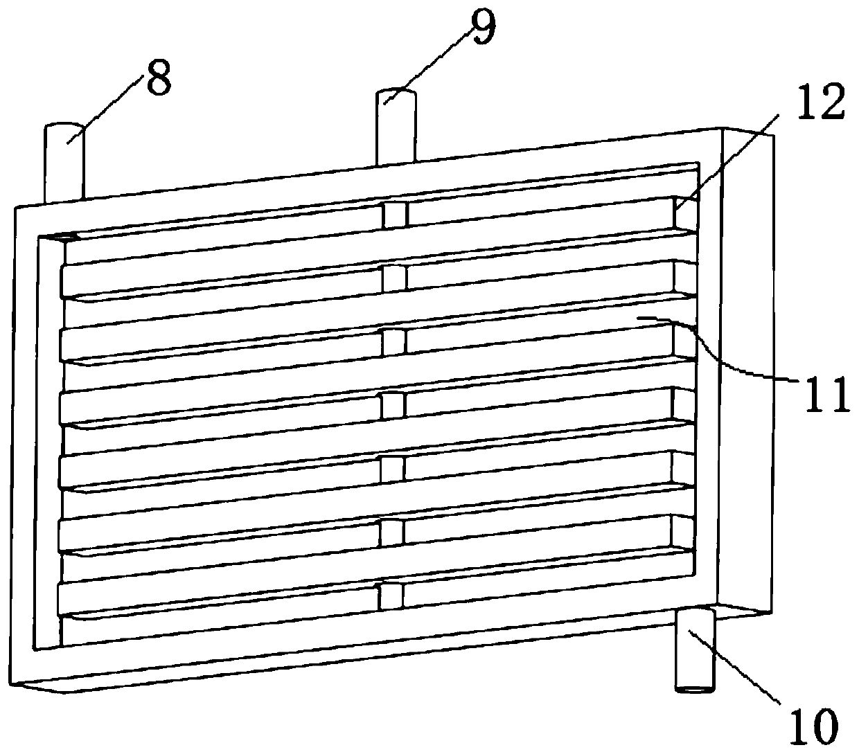 Fuel cell with cathode flow channel flow distribution design and catalyst layer Pt content gradient distribution