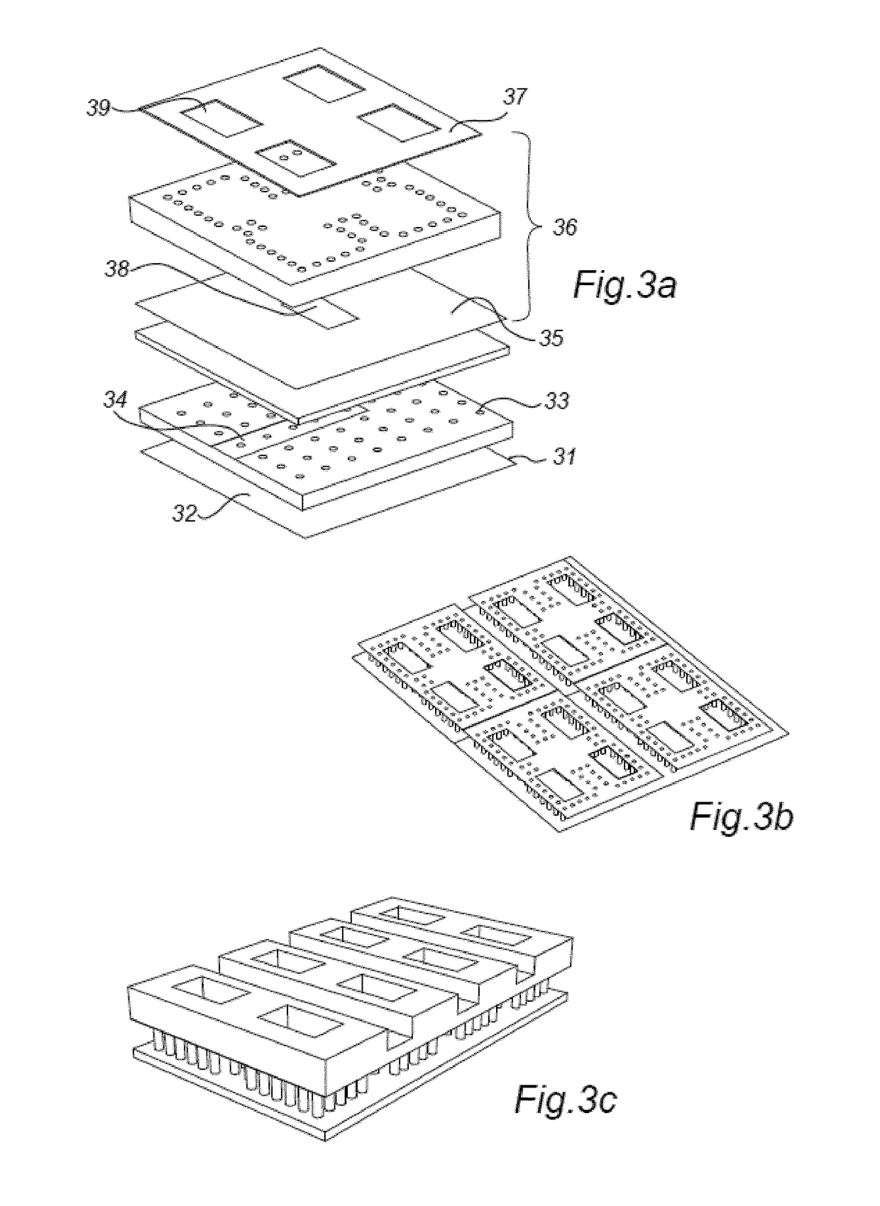 A microwave or millimeter wave RF part realized by die-forming