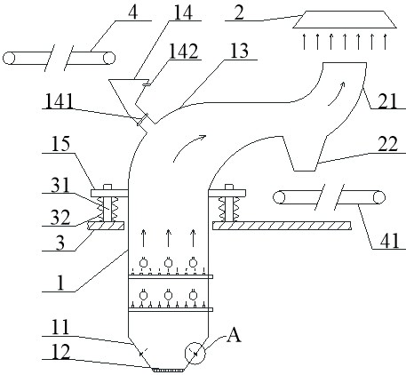 Dry-method sand-fruit separation device