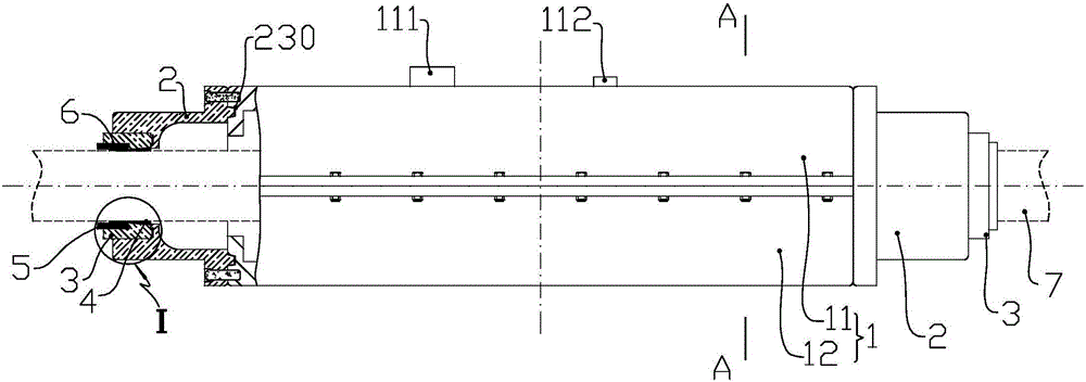 Fire and explosion protection structure installed on cable intermediate head, and use method thereof