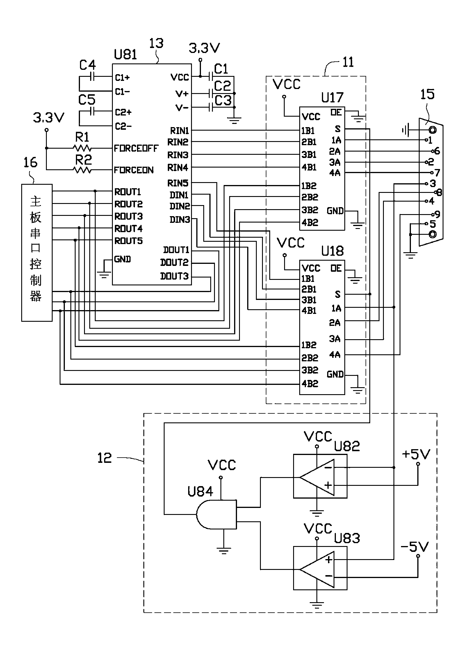 Interface level switch device