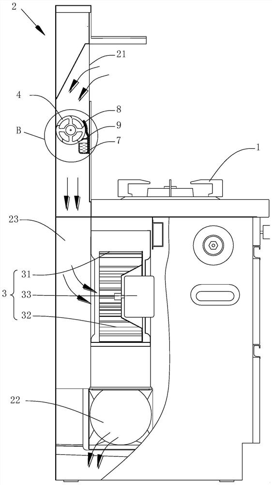 Integrated cooker and control method and control device thereof