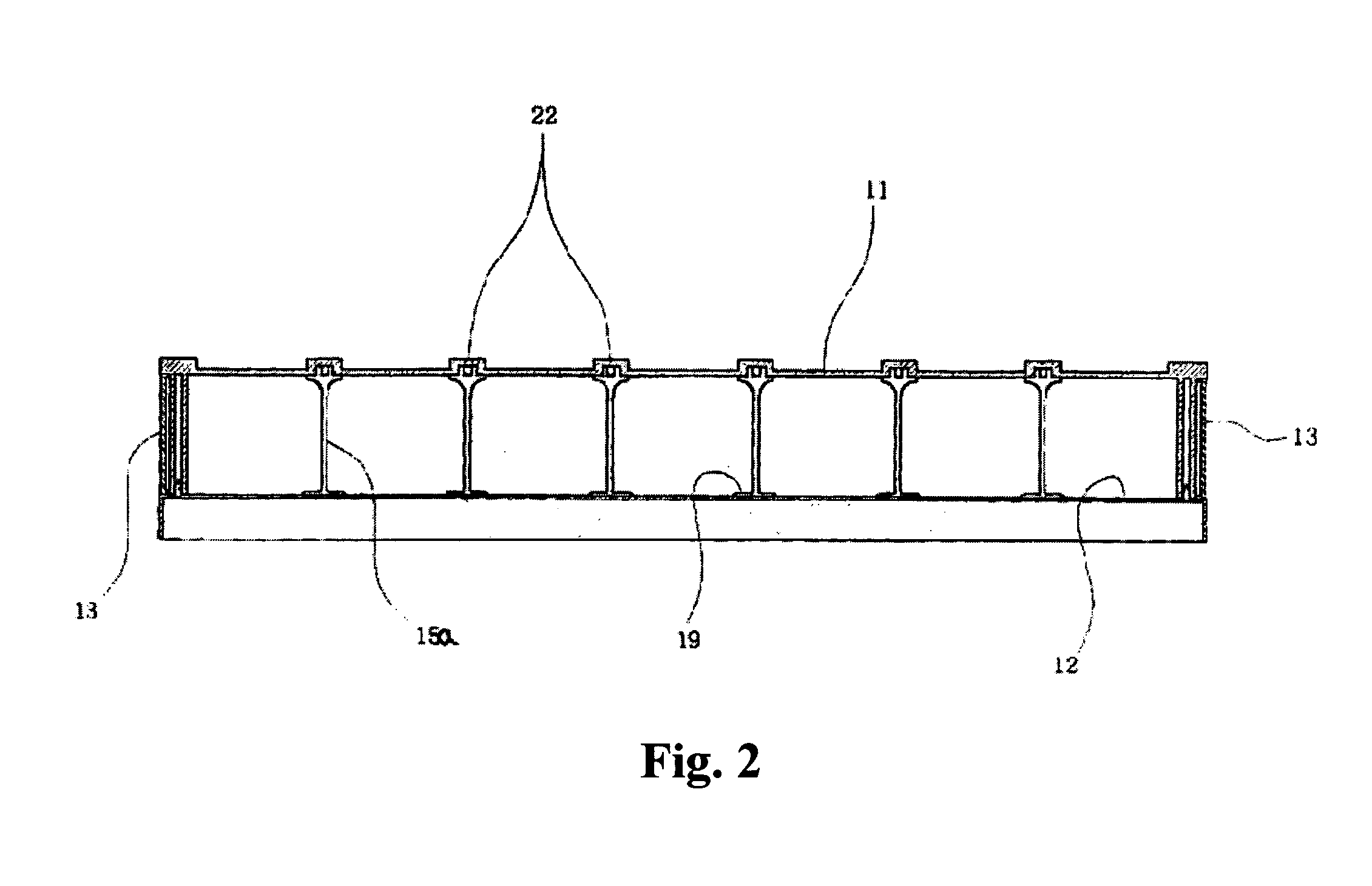 Air hypocaust structure for cooling and/or heating