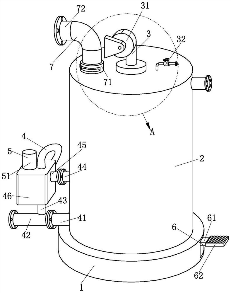 Three-return-stroke vertical gas boiler